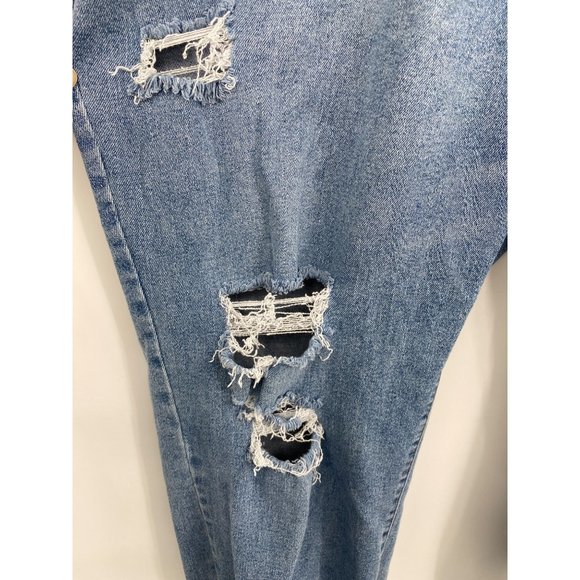 Lane Bryant Womens Drestroyed Mid-Rise Boyfriend Jean Size 22 Signature Fit - Picture 6 of 15